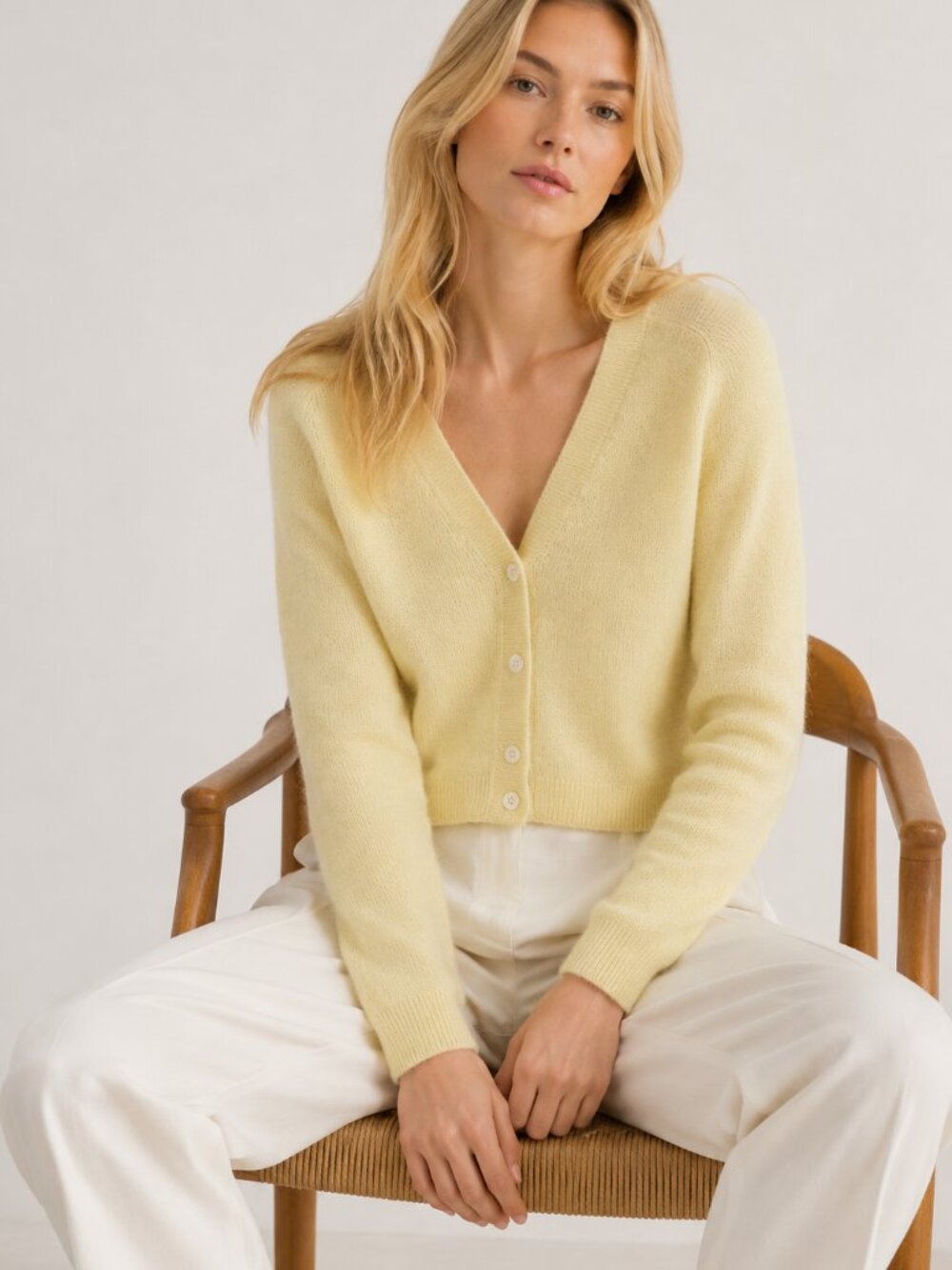 Madewell Alpaca-Blend V-Neck Cardigan Sweater S